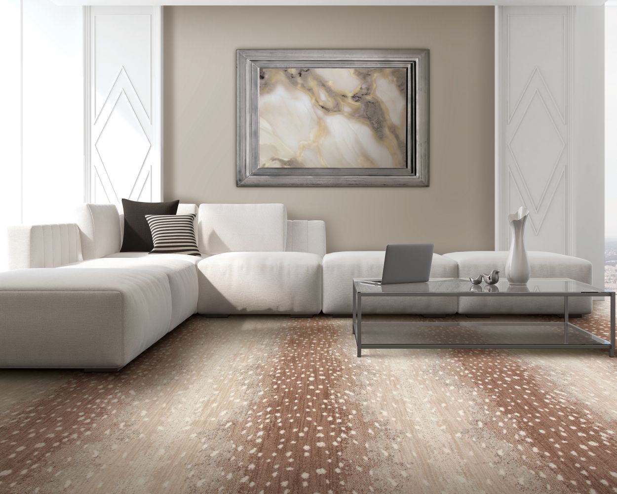 Portico Wool Belspring Fine White PEC45-9202