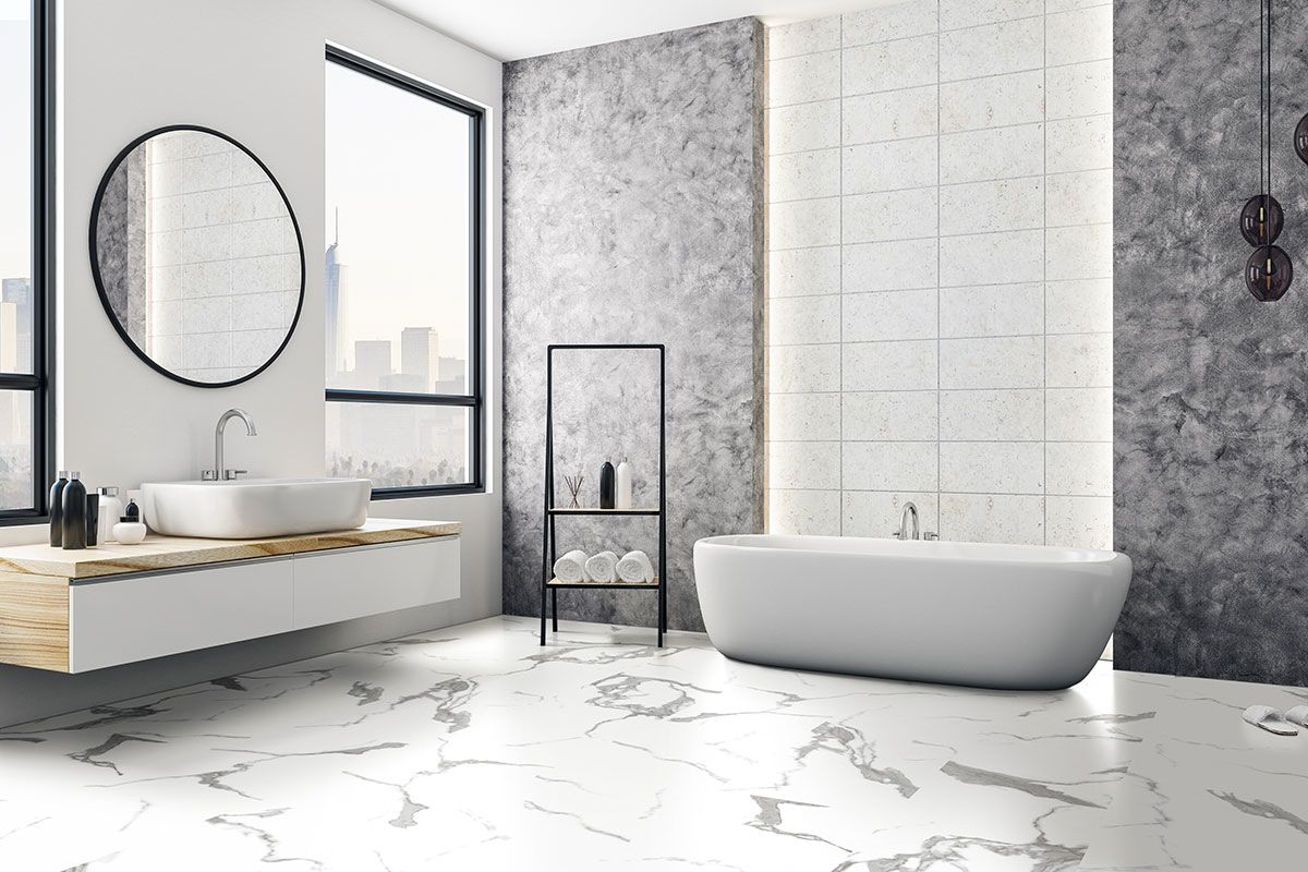 MSI XL Trecento Calacatta Marbello Luxury Vinyl Tile VTRXLCALM18X36-5MM-12MILXLTRCNT-CALACATTAMARBELLOLUXURYVINYLTILE