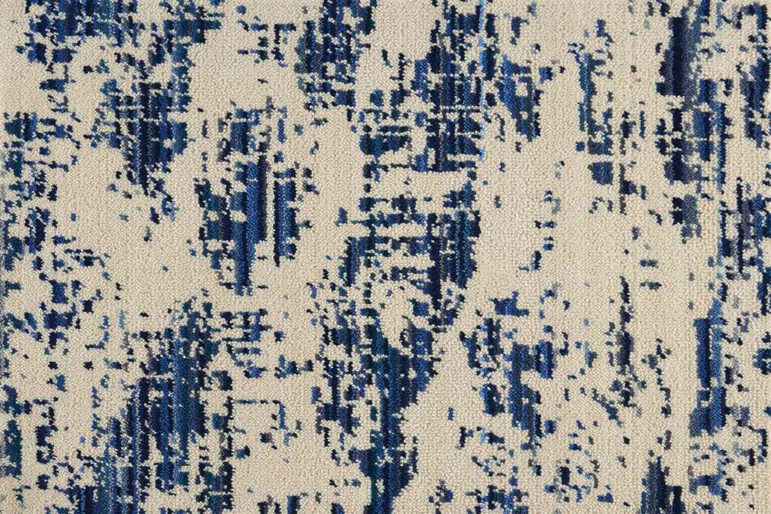 Nourison Brushworks Diffused Diffu Grey BLUE 1-DIFFUBLUEBR1208WV