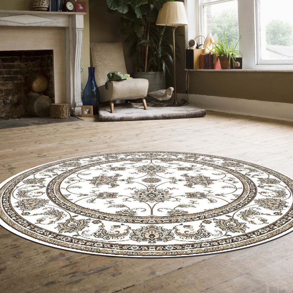 Radici USA Pisa 1780 Bone 7’10” x 7’10” Round 17800025BONE