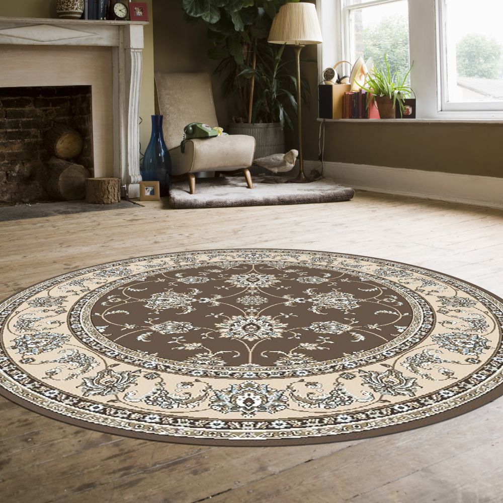 Radici USA Pisa 1780 Brown 7’10” x 7’10” Round 17800015BROWN