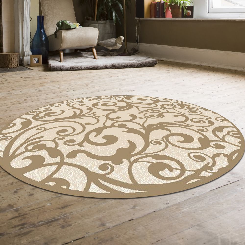 Radici USA Pisa 1845 Ivory 5’3″ x 5’3″ Round 18450034IVORY