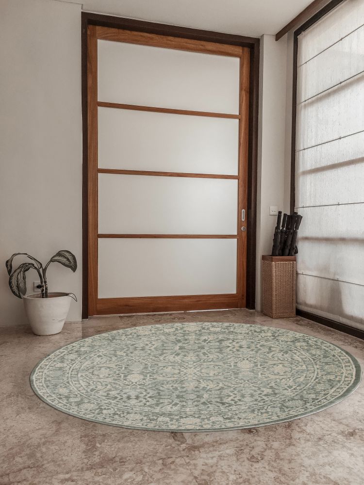 Radici USA Colosseo 3564 Green 5’3″ x 5’3″ Round 35640054GREEN