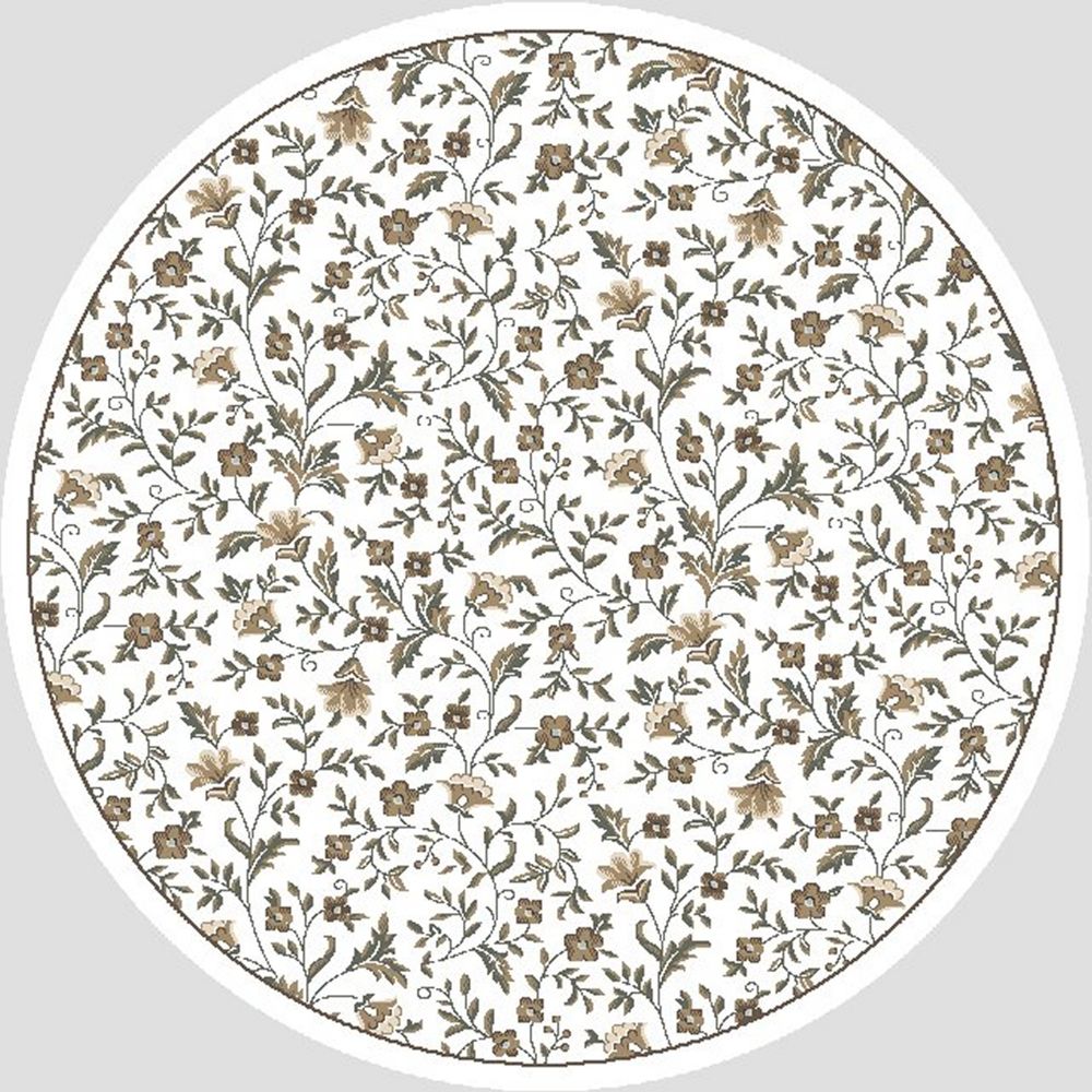 Radici USA Pisa 6674 Bone 5’3″ x 5’3″ Round 66740024BONE