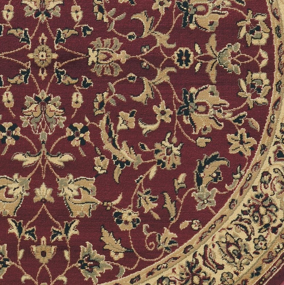 Radici USA Castello 953 Burgundy 5’3″ x 5’3″ Round 9531316BURGUNDY