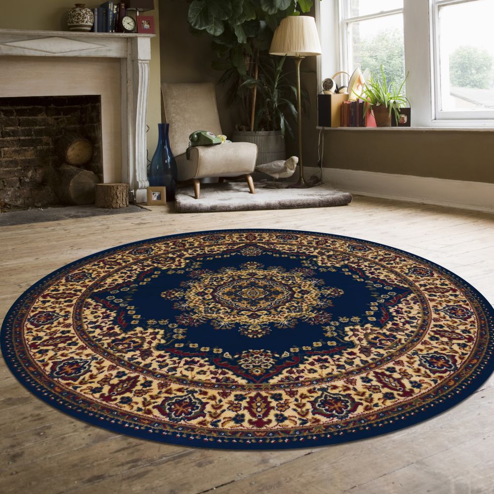 Radici USA Castello 1191 Navy 5’3″ x 5’3″ Round 11912245NAVY