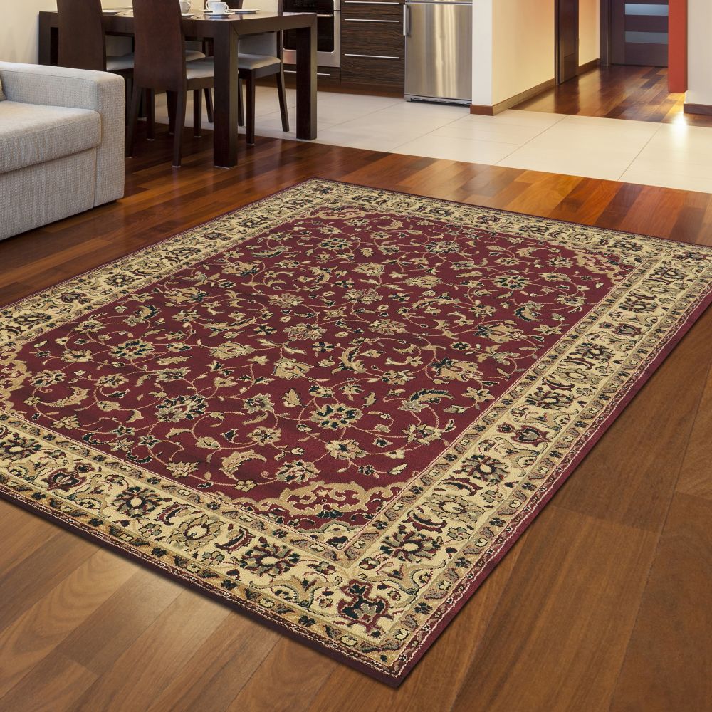 Radici USA Castello 953 Burgundy 3’3″ x 4’11” 9531310BURGUNDY