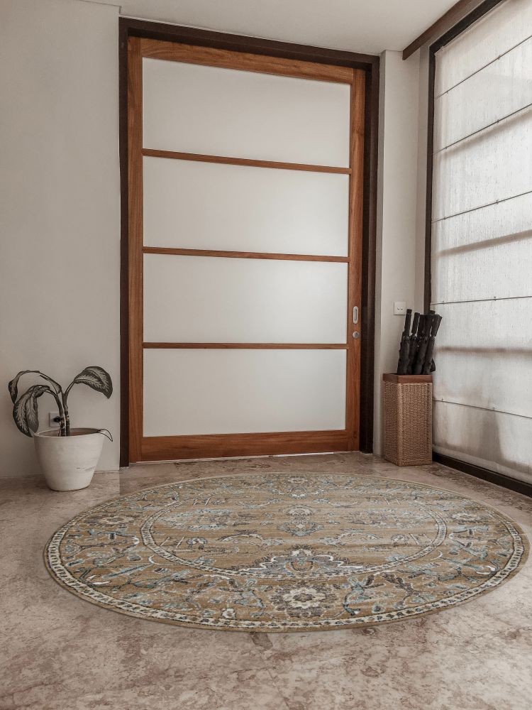 Radici USA Colosseo 3562 Beige 5’3″ x 5’3″ Round 35620014BEIGE