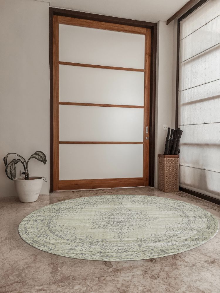 Radici USA Colosseo 3563 Beige 5’3″ x 5’3″ Round 35630014BEIGE