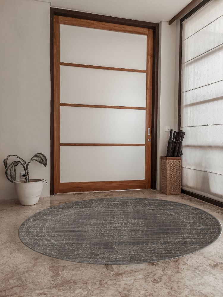 Radici USA Colosseo 3563 Light Brown 5’3″ x 5’3″ Round 35630044LIGHTBROWN