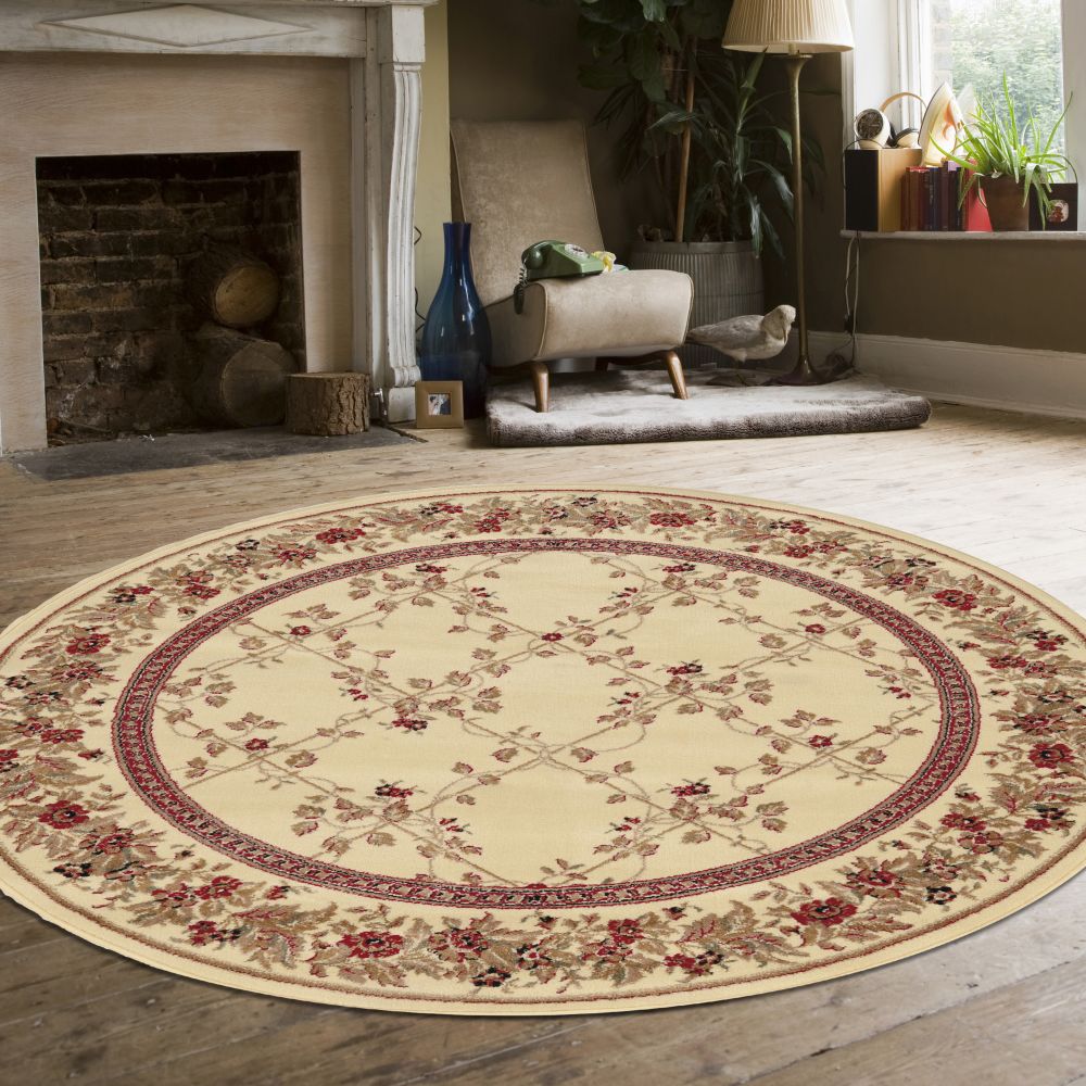 Radici USA Como 1590 Ivory 5’3″ x 5’3″ Round 15902006IVORY