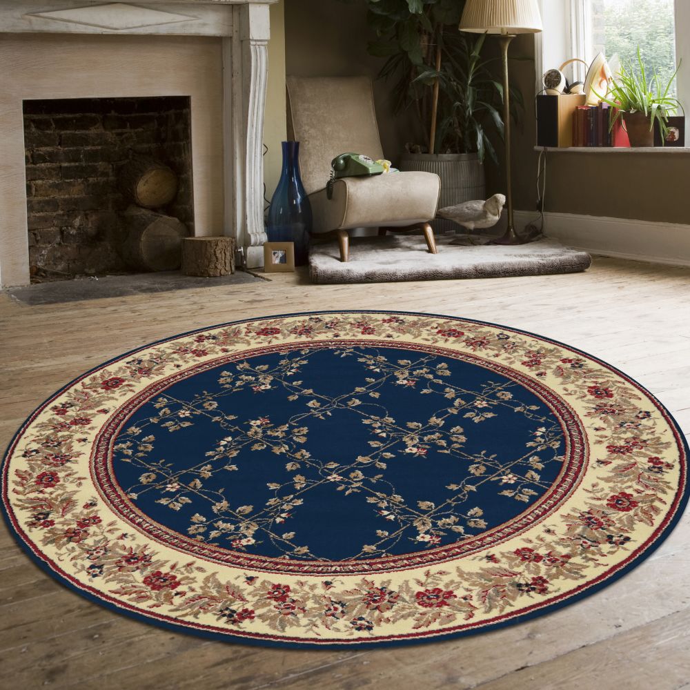 Radici USA Como 1590 Navy 8’0″ x 8’0″ Round 15904007NAVY