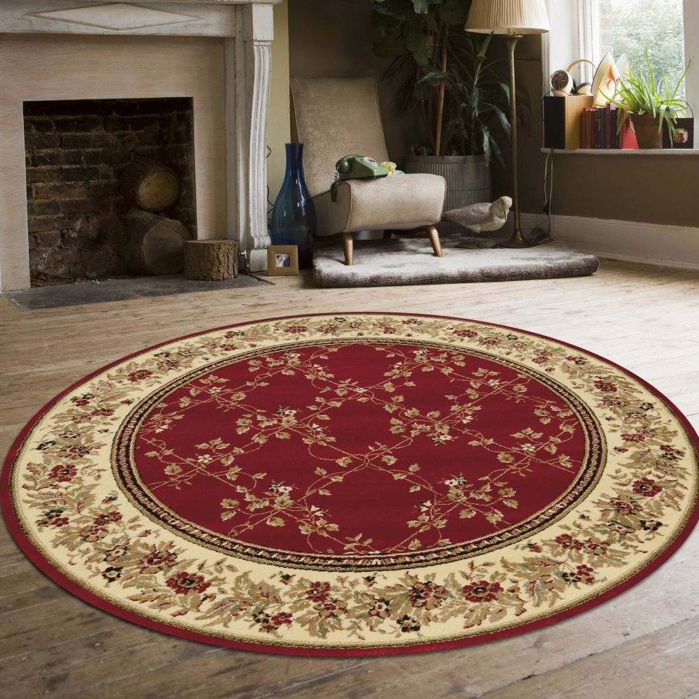 Radici USA Como 1590 Red 5’3″ x 5’3″ Round 15901006RED