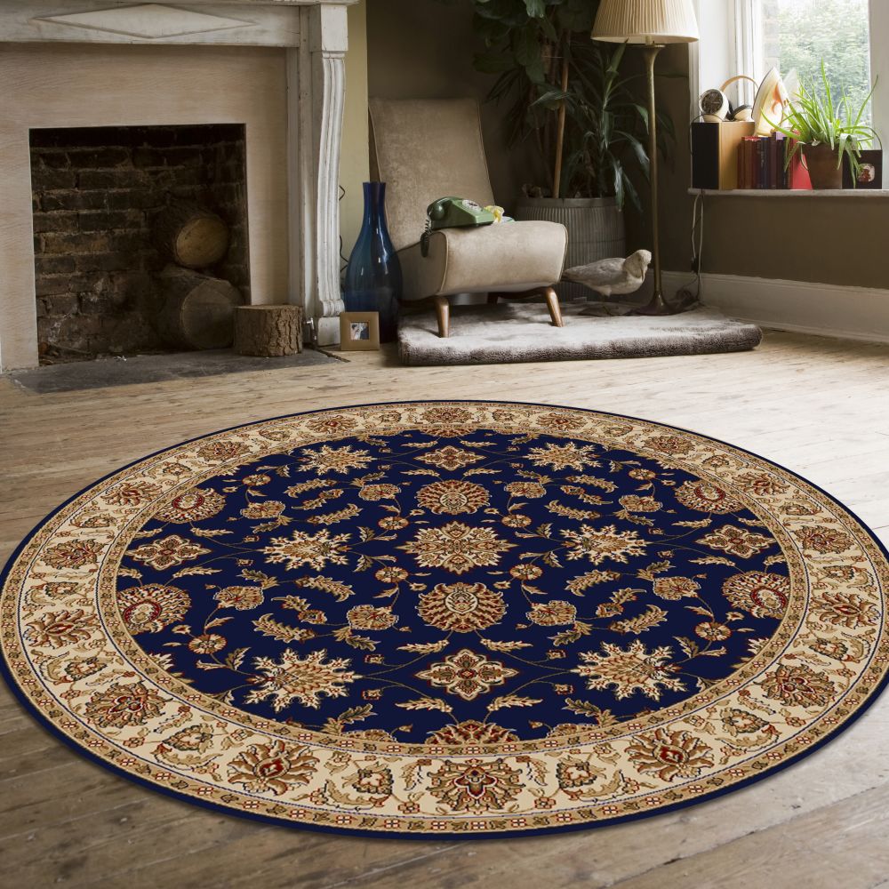 Radici USA Como 1592 Navy 5’3″ x 5’3″ Round 15921085NAVY