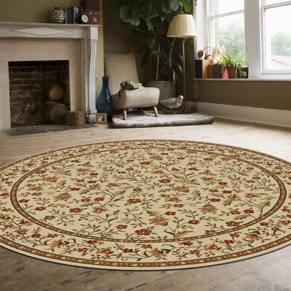 Radici USA Como 1593 Ivory 5’3″ x 5’3″ Round 15931145IVORY