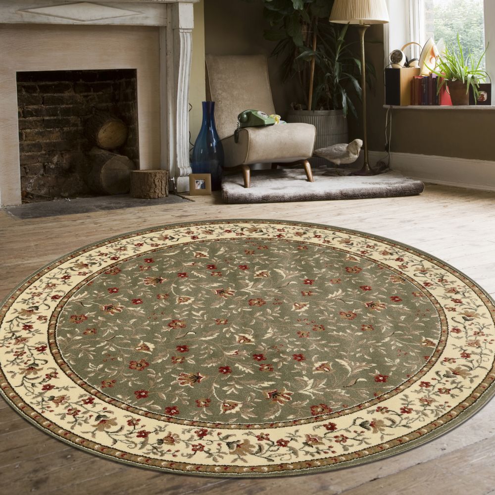Radici USA Como 1593 Sage 8’0″ x 8’0″ Round 15931156SAGE