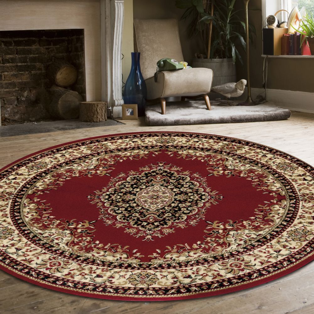 Radici USA Como 1595 Red 5’3″ x 5’3″ Round 15951235RED