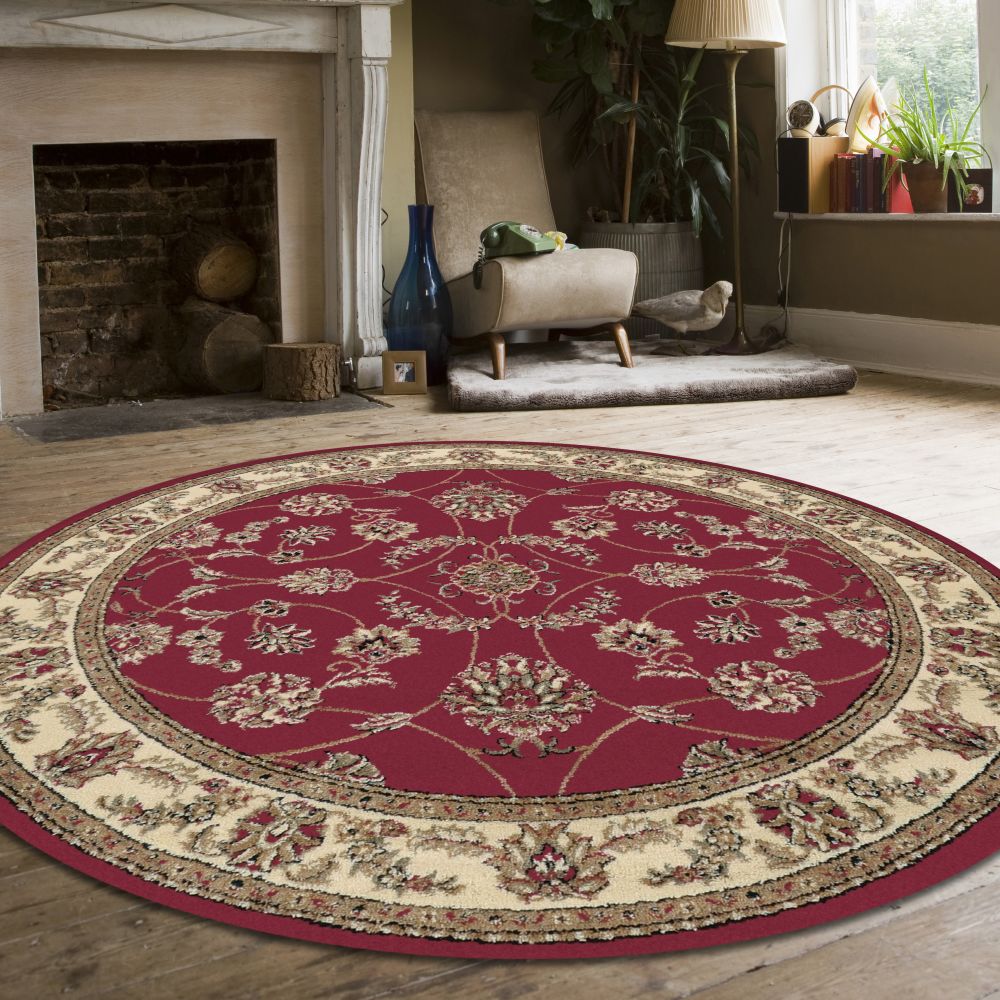 Radici USA Como 1596 Red 5’3″ x 5’3″ Round 15961335RED