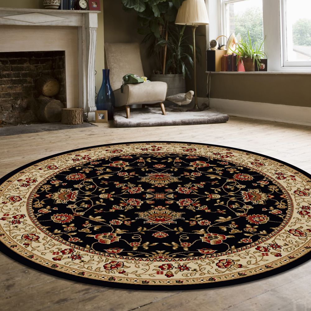 Radici USA Como 1597 Black 8’0″ x 8’0″ Round 15971416BLACK