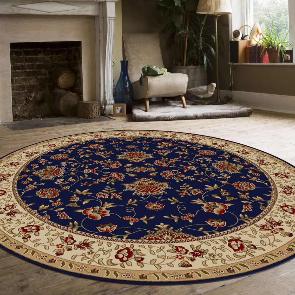 Radici USA Como 1597 Navy 8’0″ x 8’0″ Round 15971456NAVY