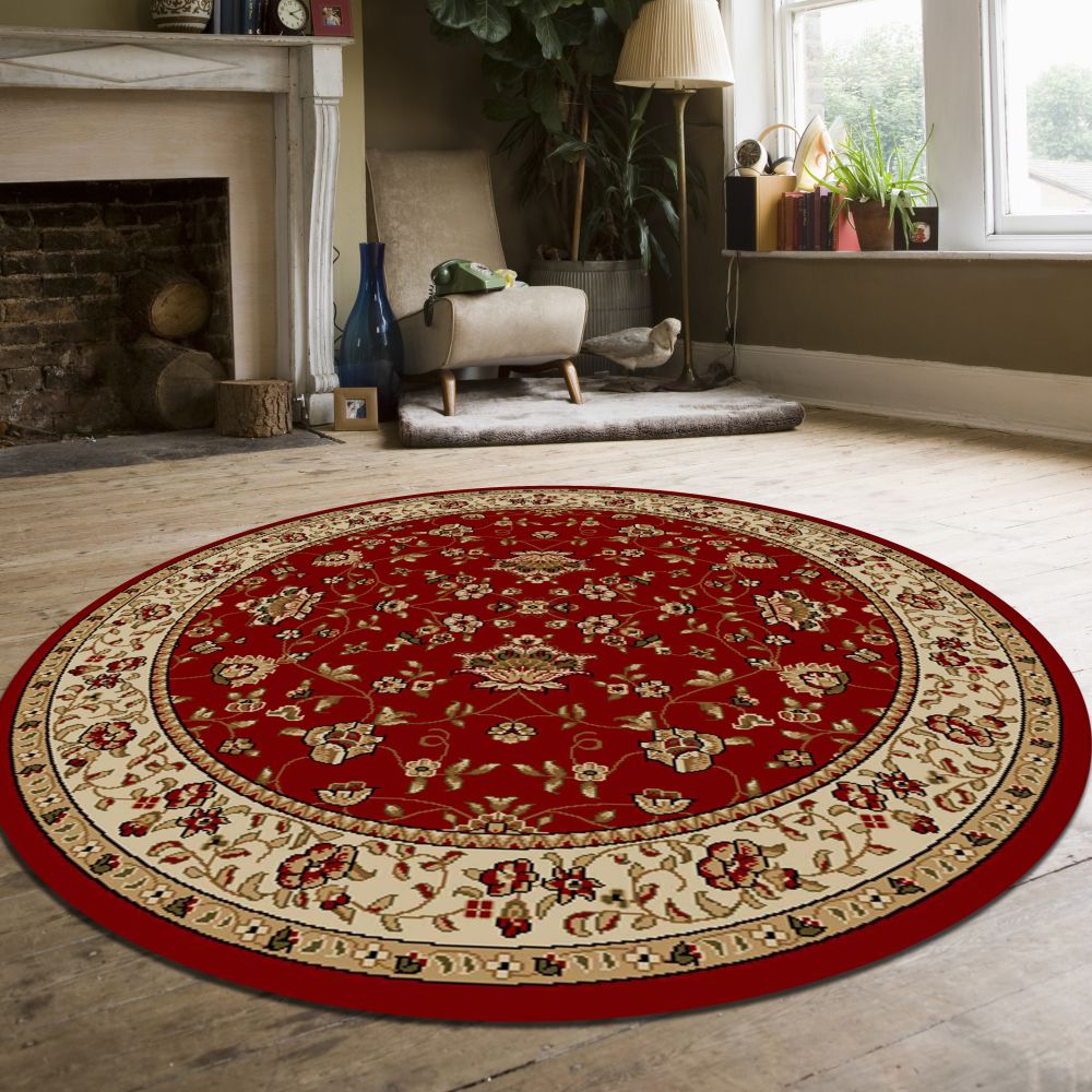 Radici USA Como 1597 Red 5’3″ x 5’3″ Round 15971435RED