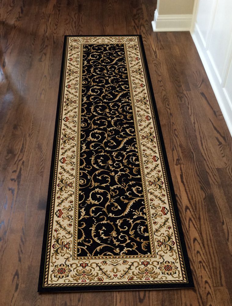 Radici USA Como 1599 Black 2’2″ x 7’7″ Runner 15991514BLACK