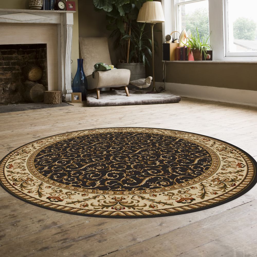 Radici USA Como 1599 Brown 5’3″ x 5’3″ Round 15991525BROWN