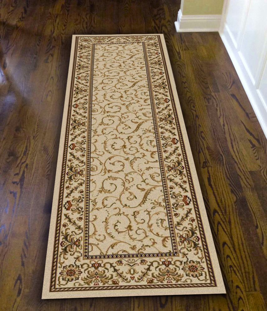 Radici USA Como Traditional Ivory 2’2″ x 7’7″ Runner 15991544IVORY