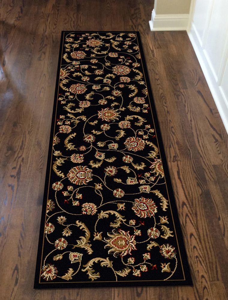 Radici USA Como 1835 Black 2’2″ x 7’7″ Runner 18351014BLACK