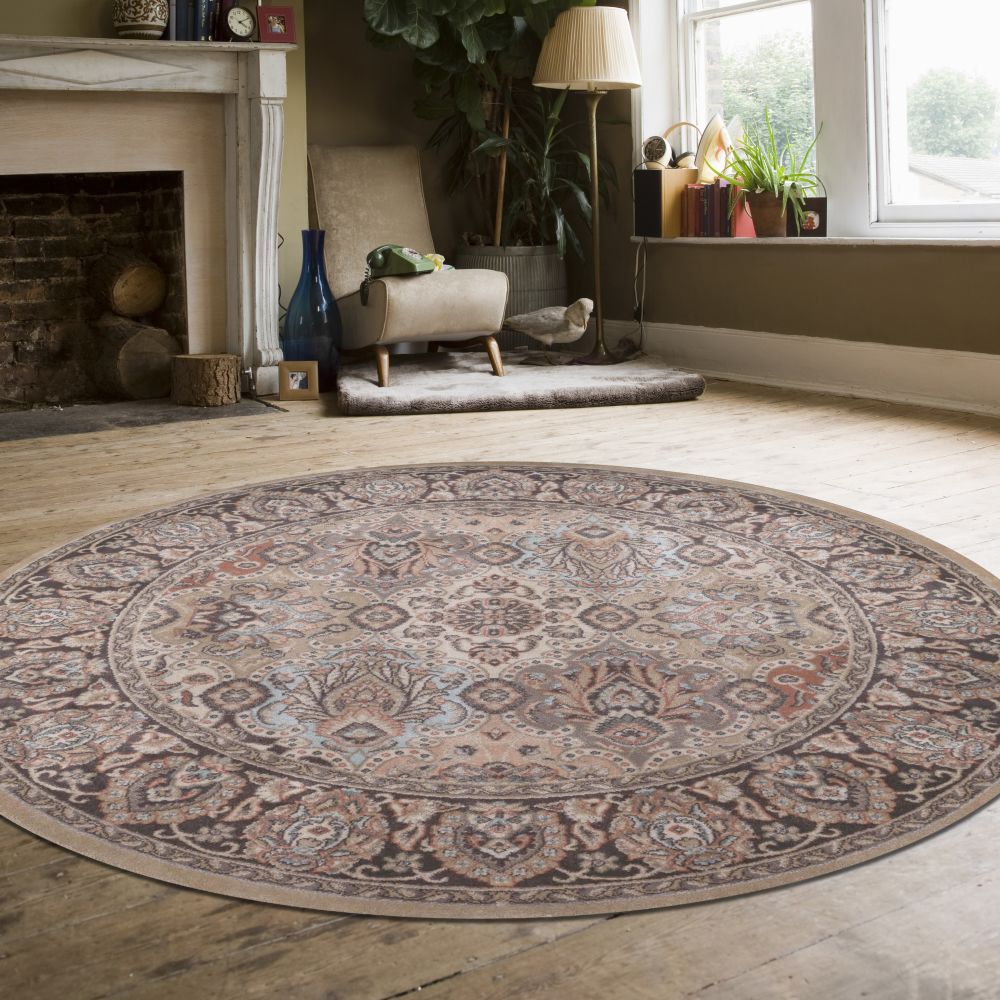 Radici USA Garda 3802 Beige 5’3″ x 5’3″ Round 38020034BEIGE