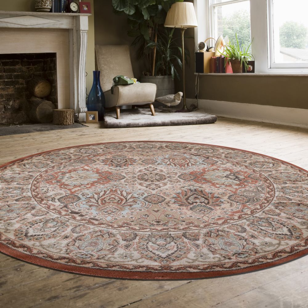 Radici USA Garda 3802 Terracotta 5’3″ x 5’3″ Round 38020024TERRACOTTA