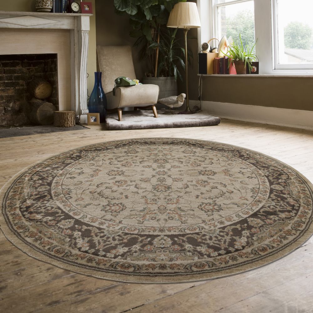 Radici USA Garda 3810 Cream 5’3″ x 5’3″ Round 38100034CREAM