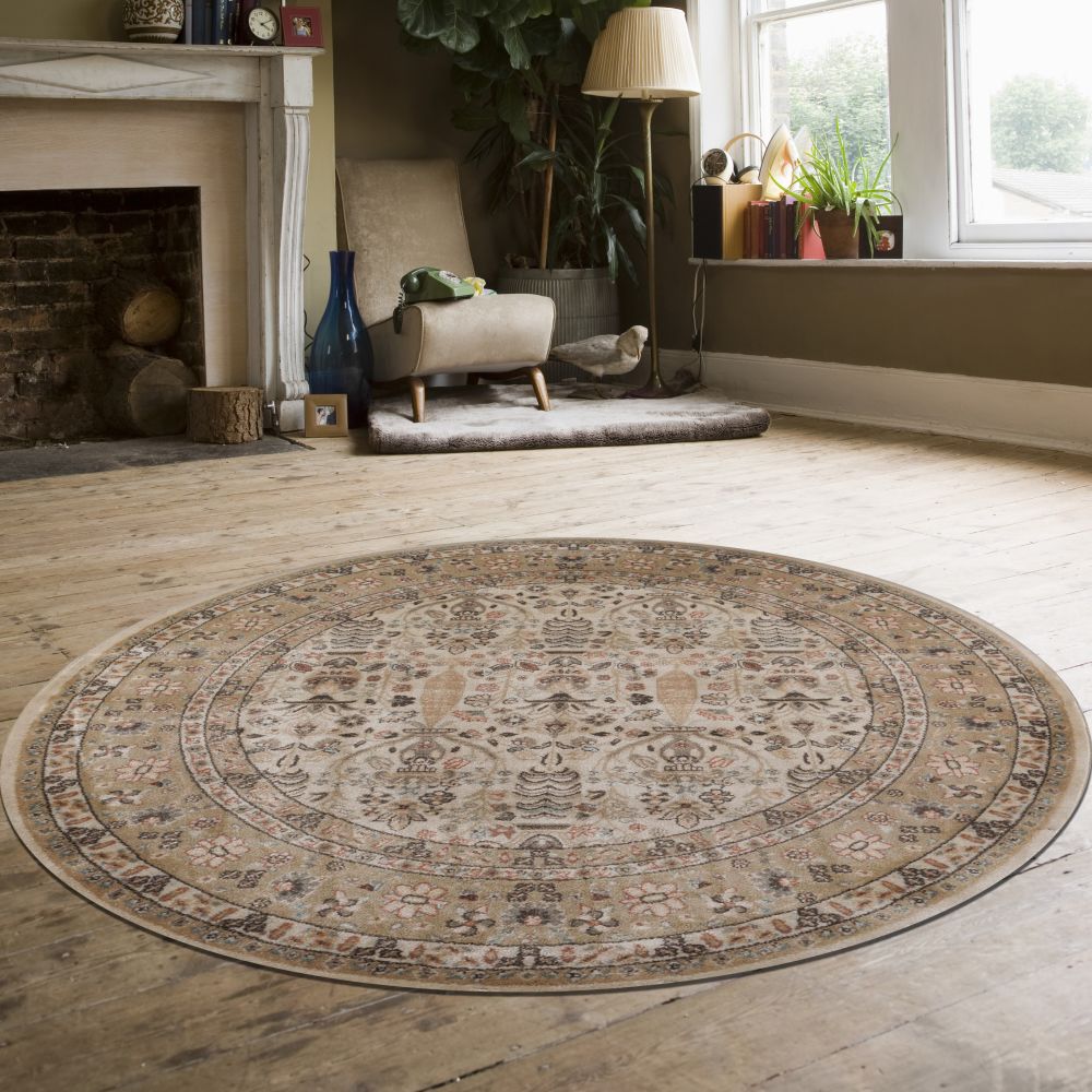 Radici USA Garda 3812 Cream 5’3″ x 5’3″ Round 38121024CREAM