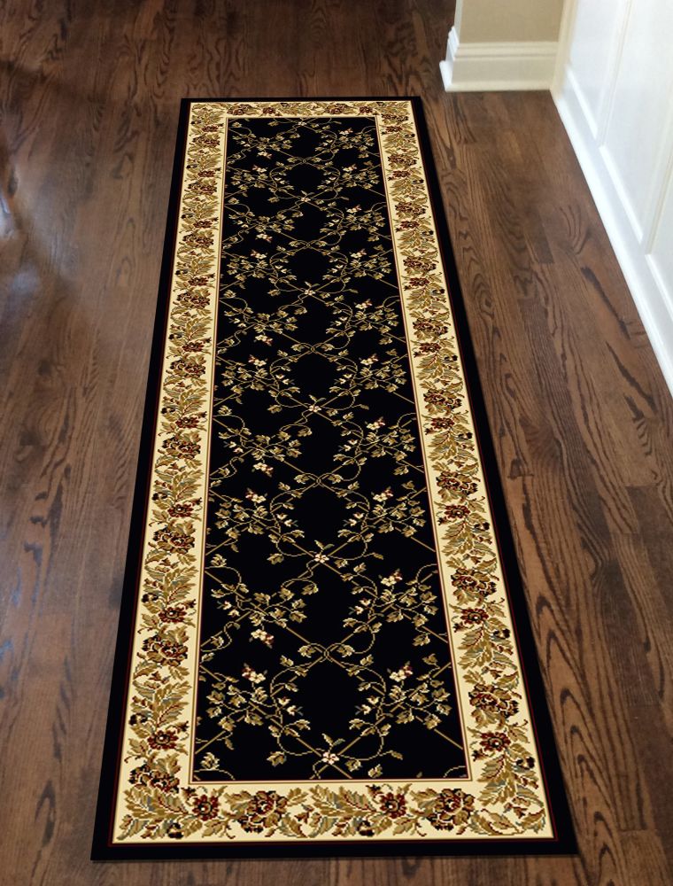 Radici USA Noble 1427 Black 2’2″ x 8’0″ Runner 14271724BLACK