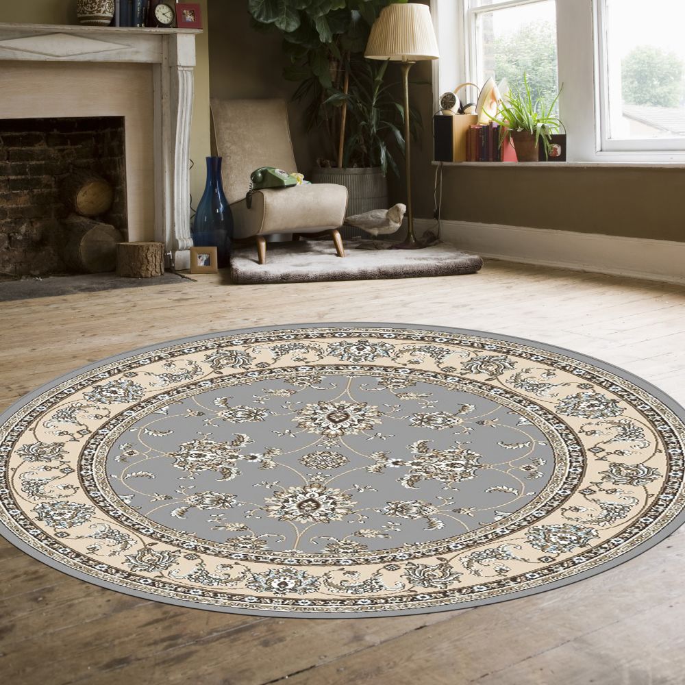 Radici USA Pisa 1780 Grey 7’10” x 7’10” Round 17800035GREY