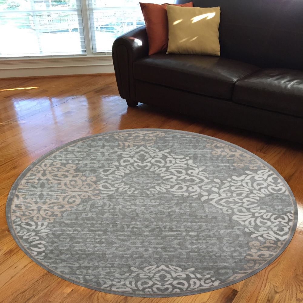 Radici USA Pisa 3471 Grey 7’10” x 7’10” Round 34710025GREY
