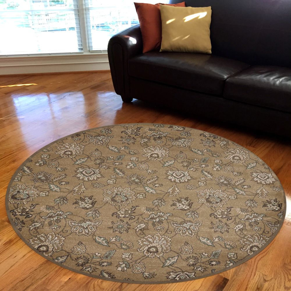 Radici USA Pisa 3475 Beige 5’3″ x 5’3″ Round 34750014BEIGE