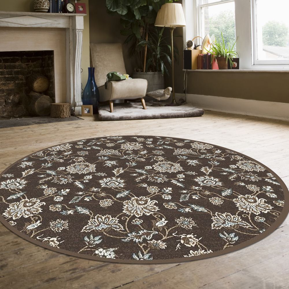Radici USA Pisa 3475 Brown 7’10” x 7’10” Round 34750045BROWN