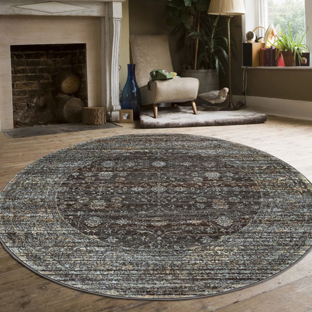 Radici USA Seriate 500 Light Brown 5’3″ x 5’3″ Round 5003004LTBROWN