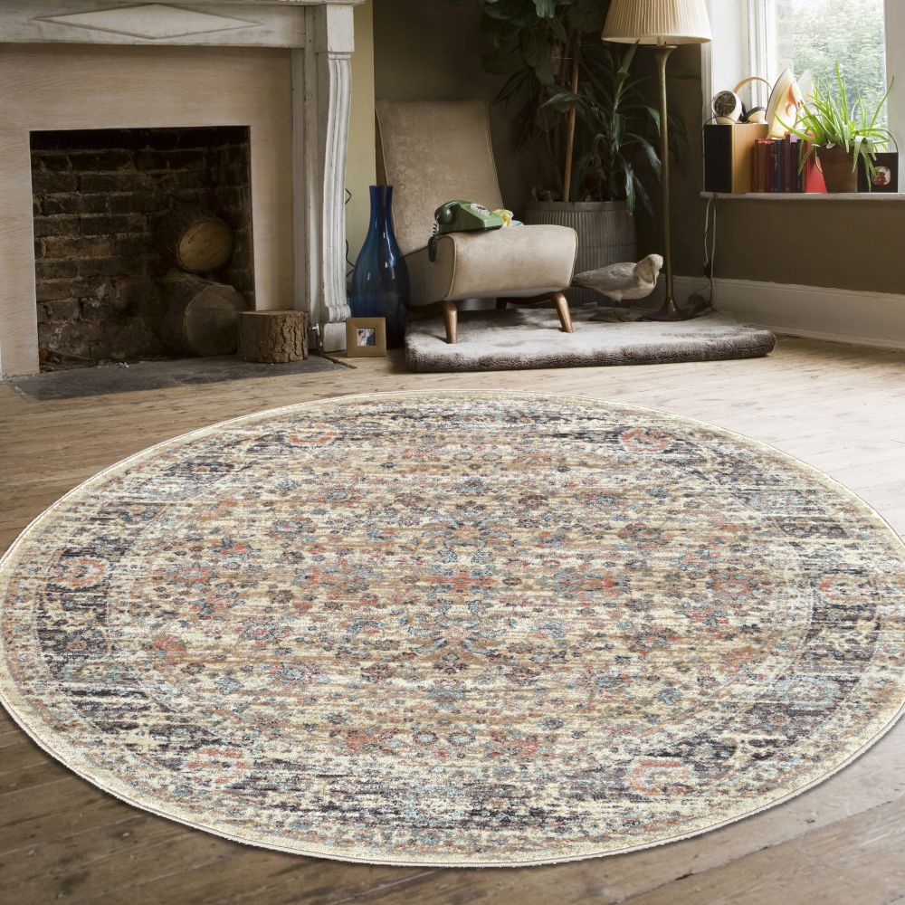Radici USA Seriate 501 Light Beige 5’3″ x 5’3″ Round 5011004LTBEIGE