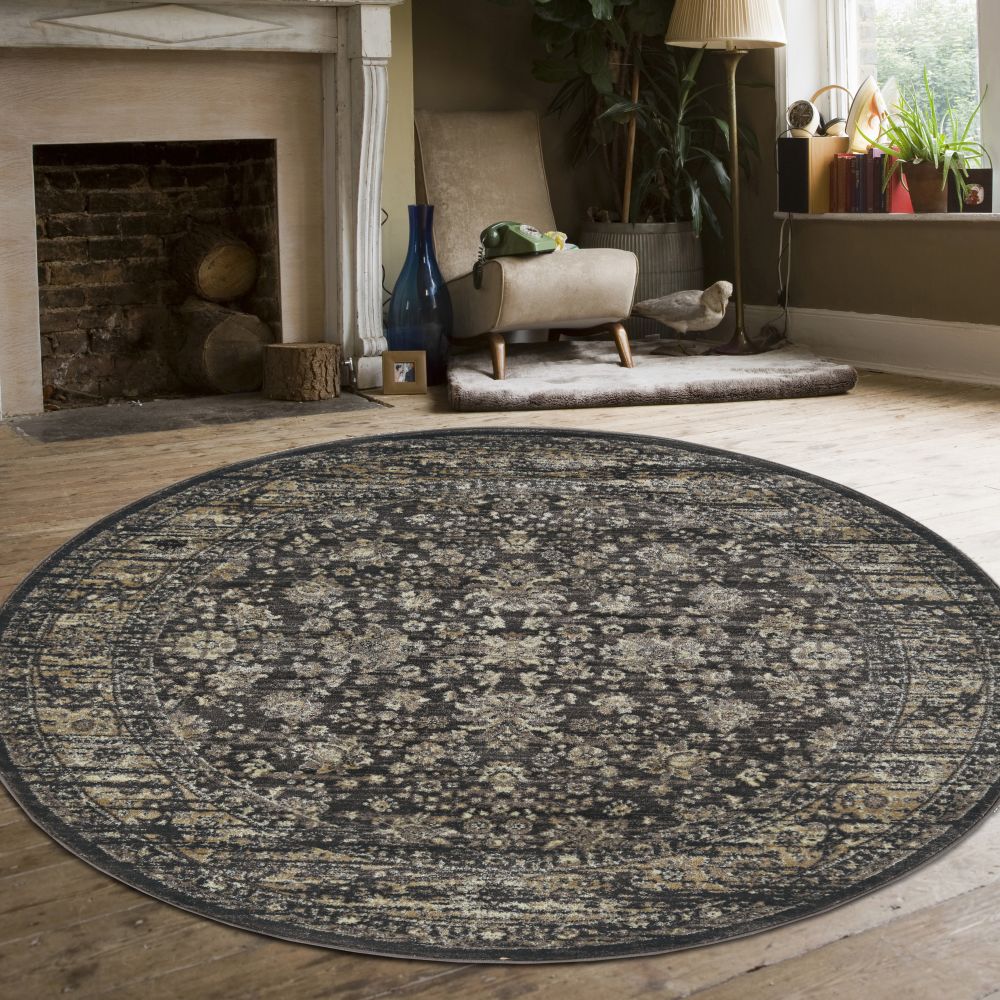 Radici USA Seriate 501 Light Brown 5’3″ x 5’3″ Round 5013004LTBROWN