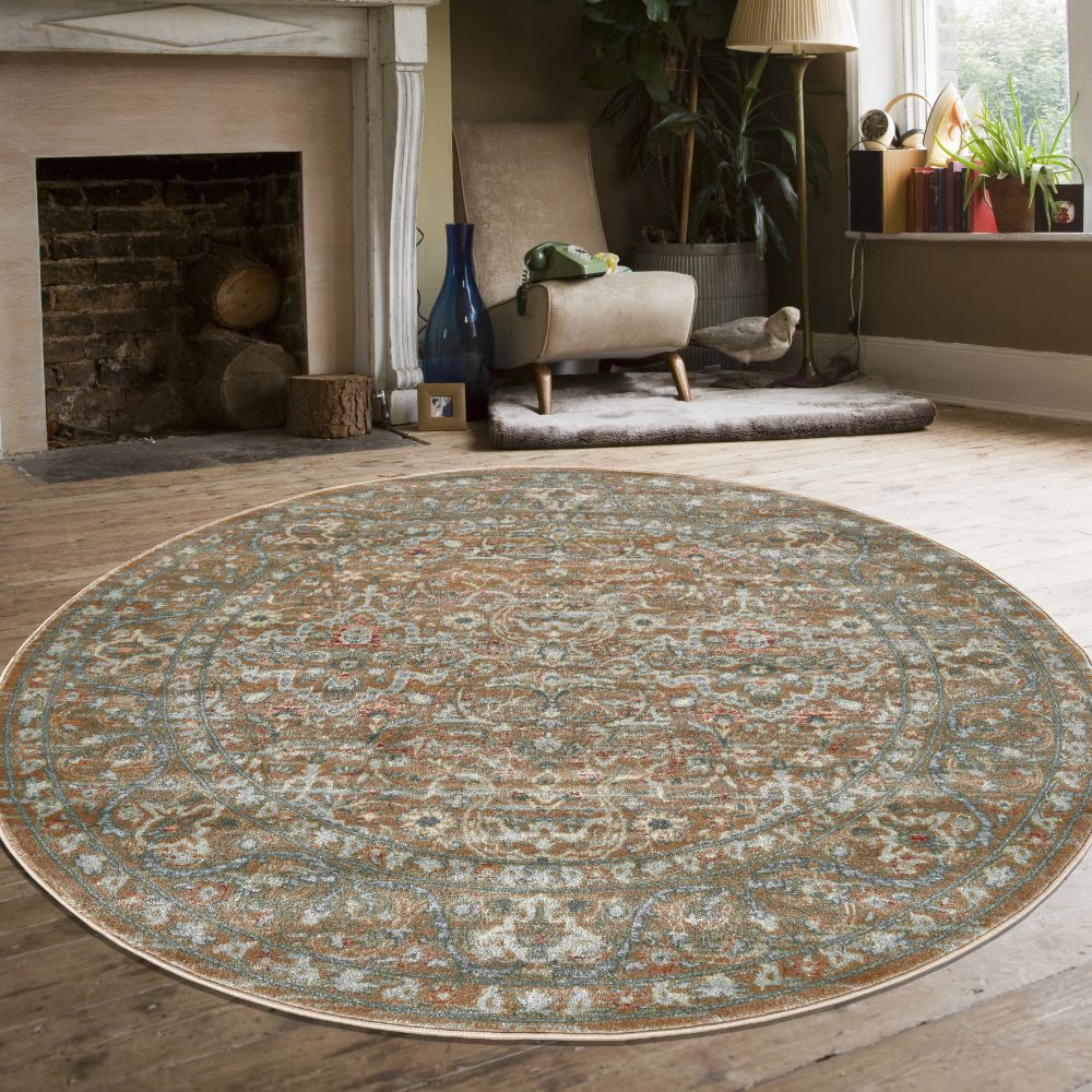 Radici USA Seriate 502 Beige 5’3″ x 5’3″ Round 5021004BEIGE