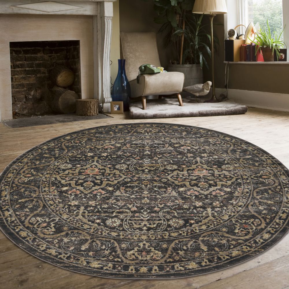 Radici USA Seriate 502 Light Brown 5’3″ x 5’3″ Round 5023004LTBROWN