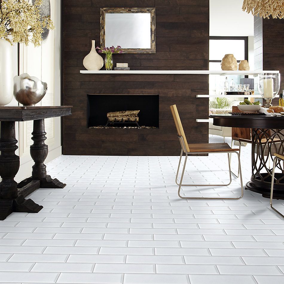 Shaw Floors Ceramic Solutions Elegance 4×12 Beveled White 00100_218TS