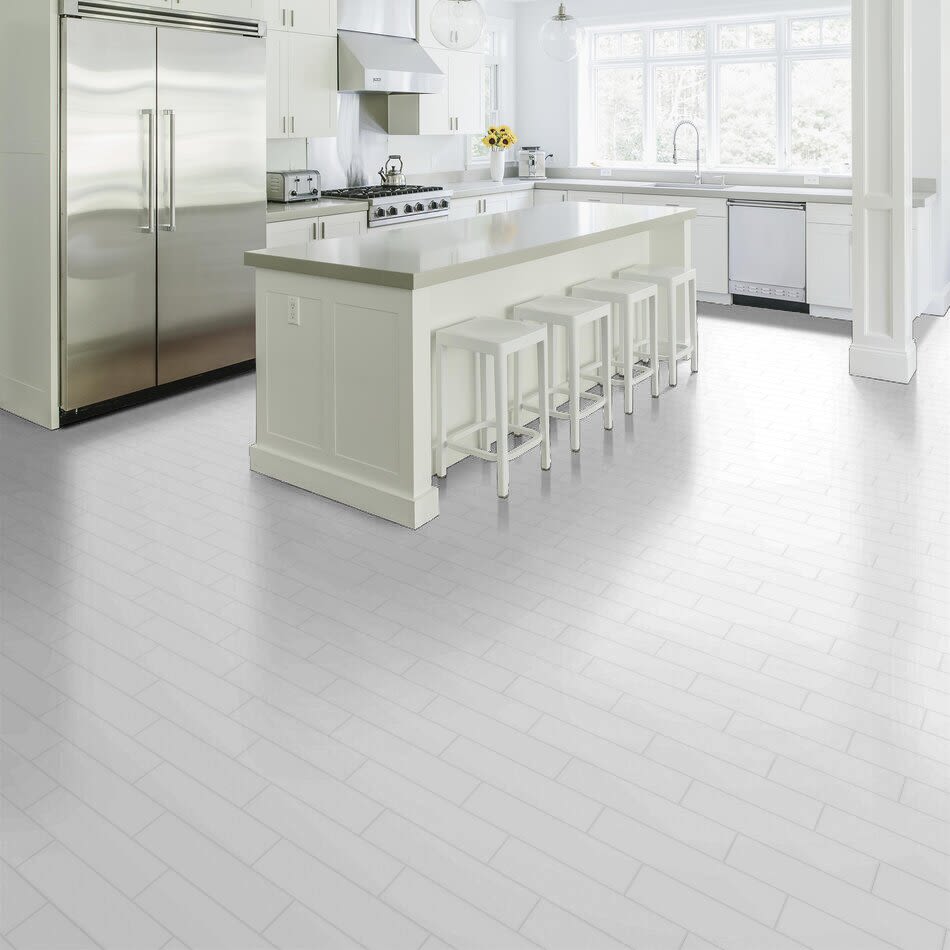 Shaw Floors Home Fn Gold Ceramic Baker Blvd 4×16 Gloss White 00100_TG05G