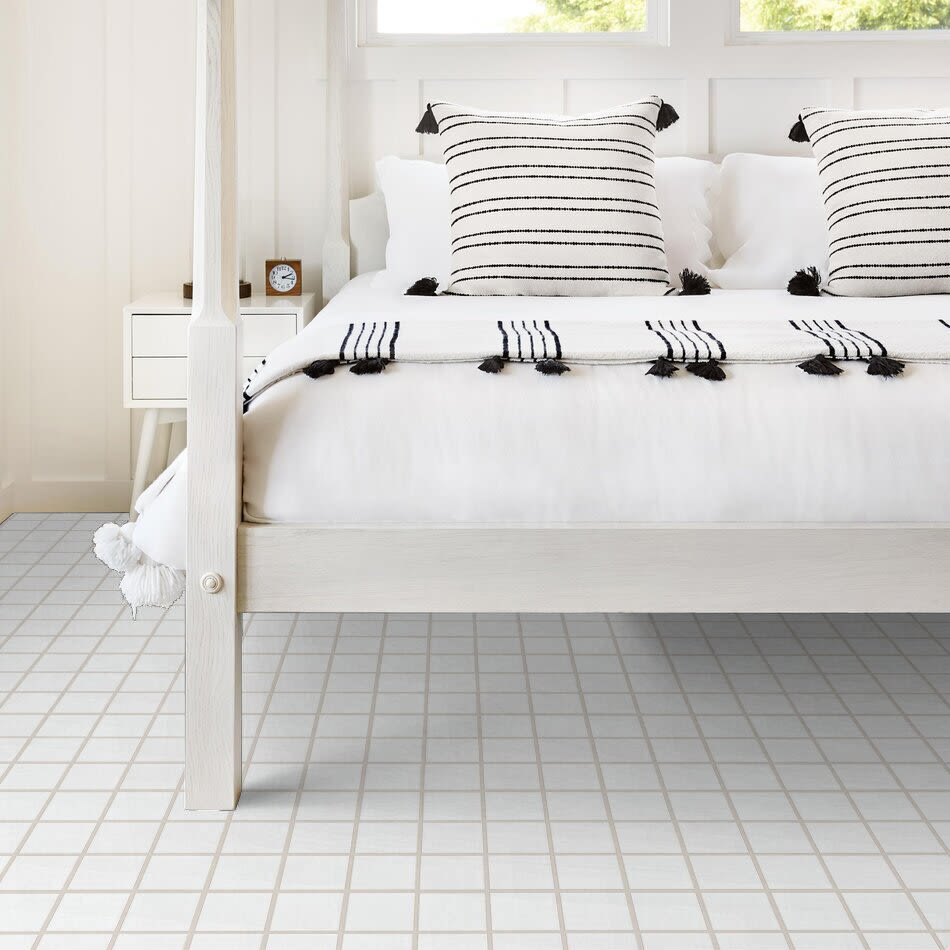 Shaw Floors Home Fn Gold Ceramic Baker Street Mosaic White 00100_TGL85