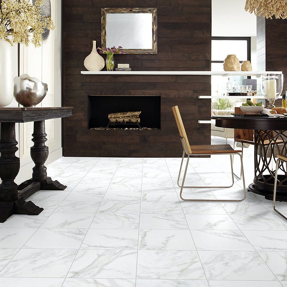 Shaw Floors Home Fn Gold Ceramic Infinity 13×13 Calacatta 00120_TG98D