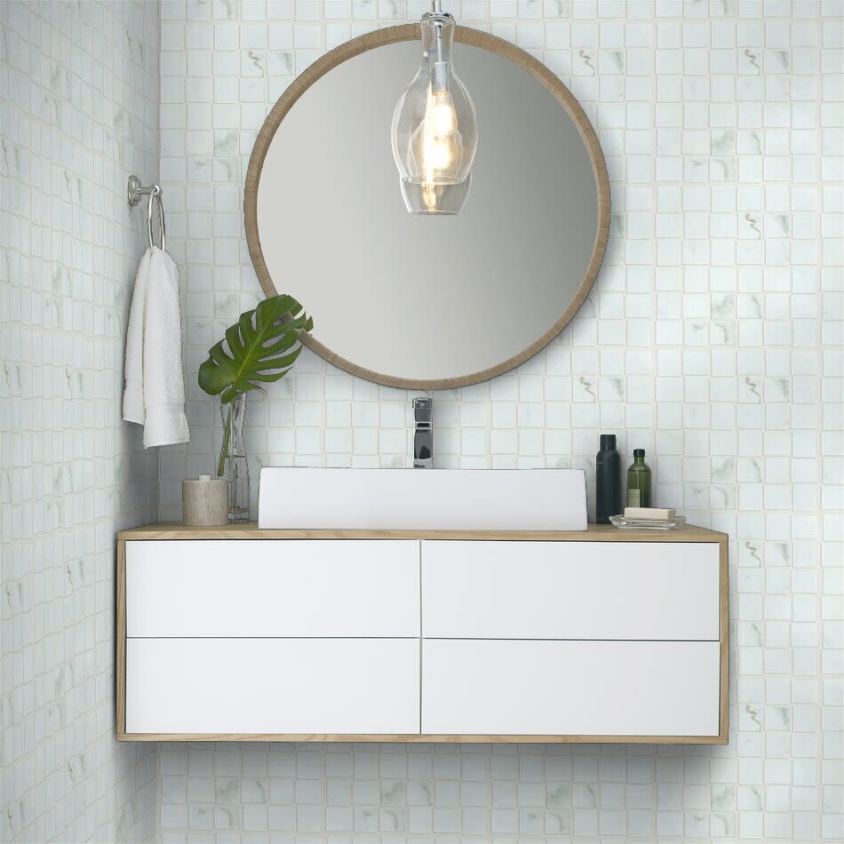 Shaw Floors Ceramic Solutions Casino 2×2 Basketweave Mosaic Calacatta 00121_CS40V