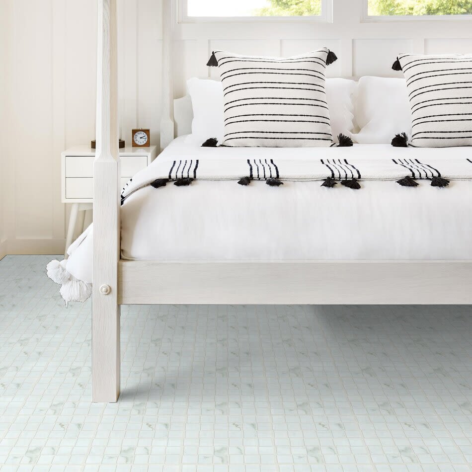 Shaw Floors Home Fn Gold Ceramic Stonehenge Basketweave Mosaic Calacatta 00121_TGK07