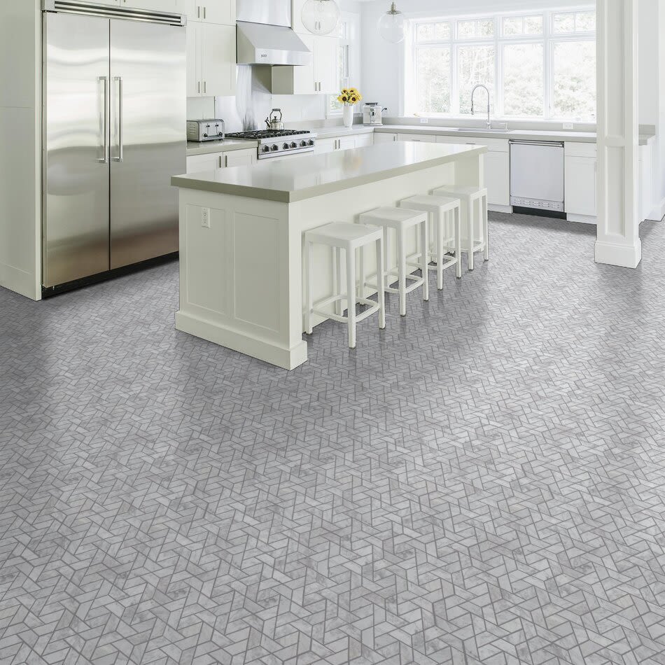 Shaw Floors Ceramic Solutions Chateau Double Hexagon Mosaic Bianco Carrara 00150_380TS